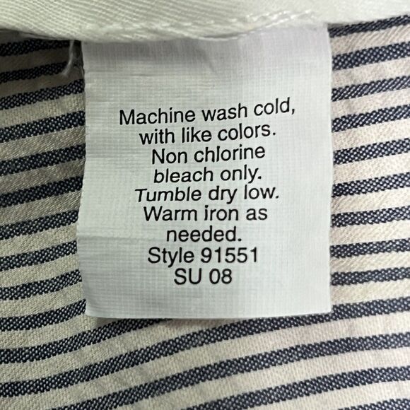 VINTAGE J. Crew Seersucker Shorts Mens 41 TAG 40 Chino Multi Flat Front Preppy - Picture 11 of 13